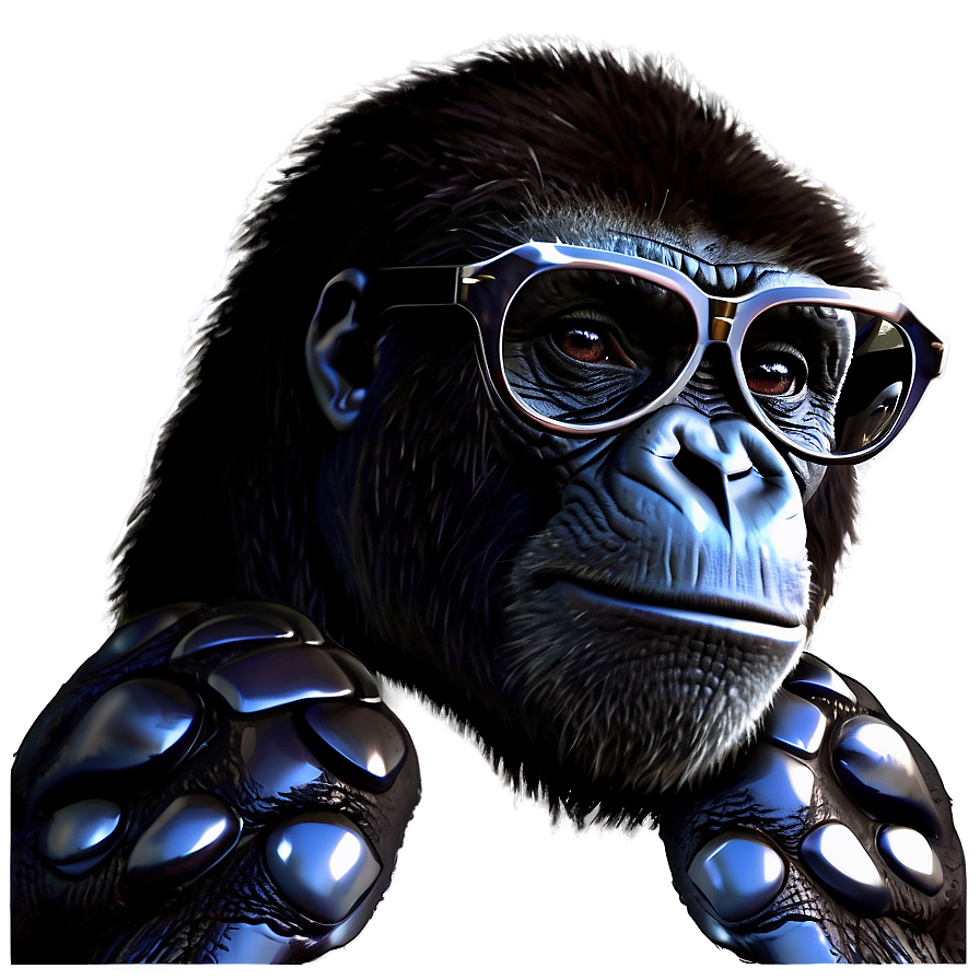 Animated Gorilla Glasses Png Rcr75 PNG Image