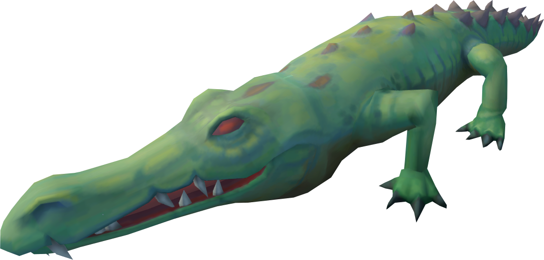 Animated Green Alligator PNG Image