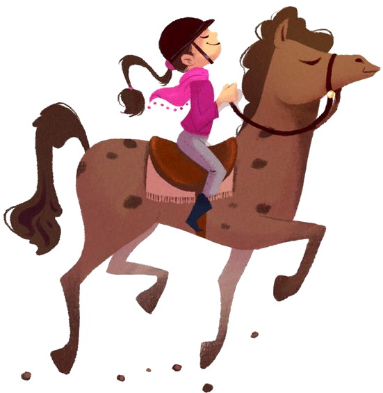 Animated Horseback Riding PNG Image