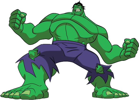 Animated Hulk Pose PNG Image