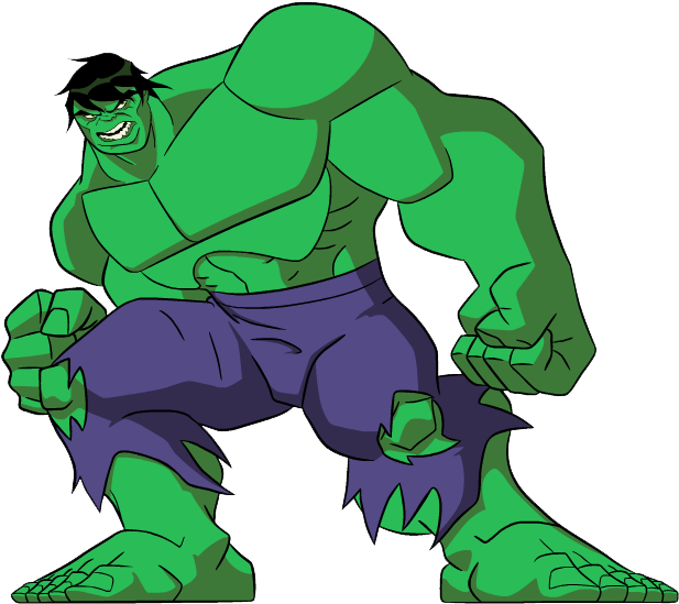 Animated Hulk Pose.png PNG Image