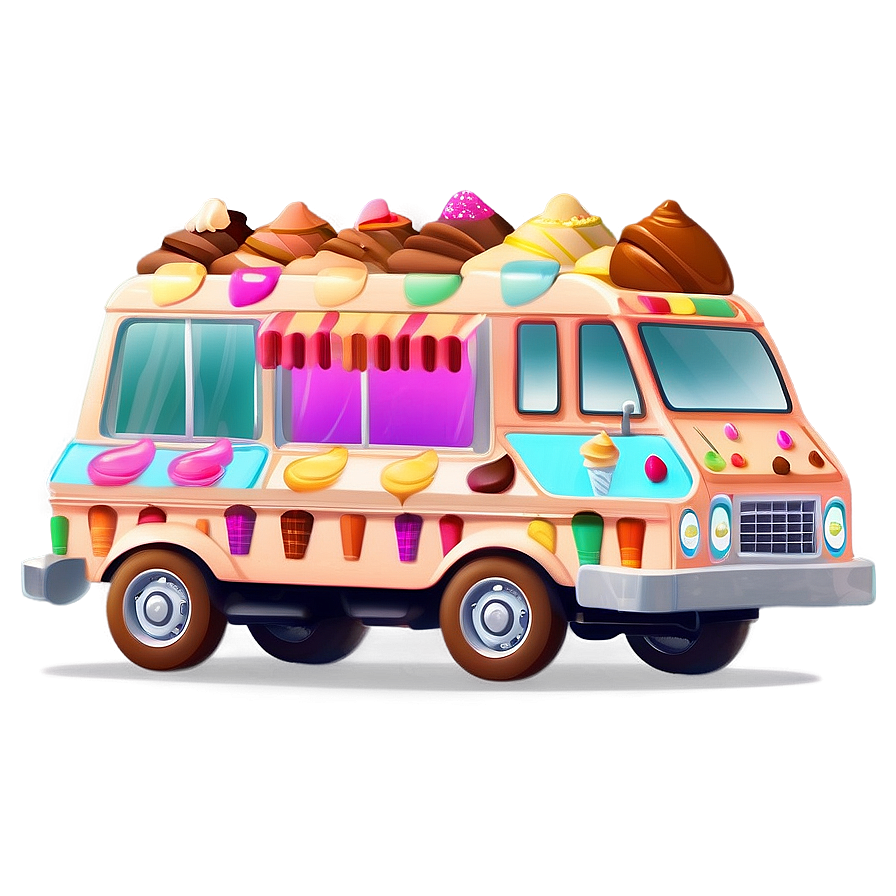 Animated Ice Cream Truck Scene Png 47 PNG Image