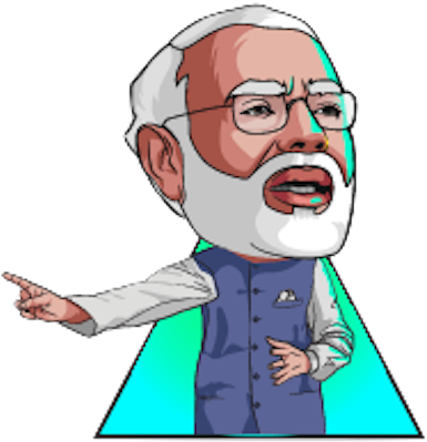 Animated Indian Leader Speech Gesture PNG Image