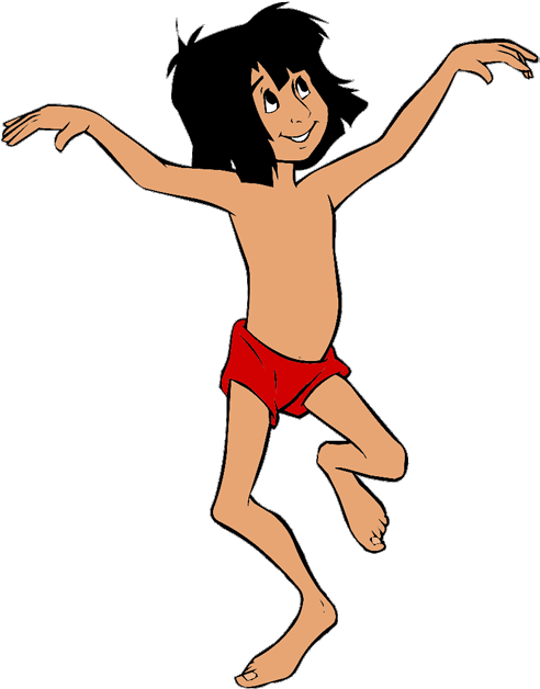 Animated Jungle Boy Dancing PNG Image