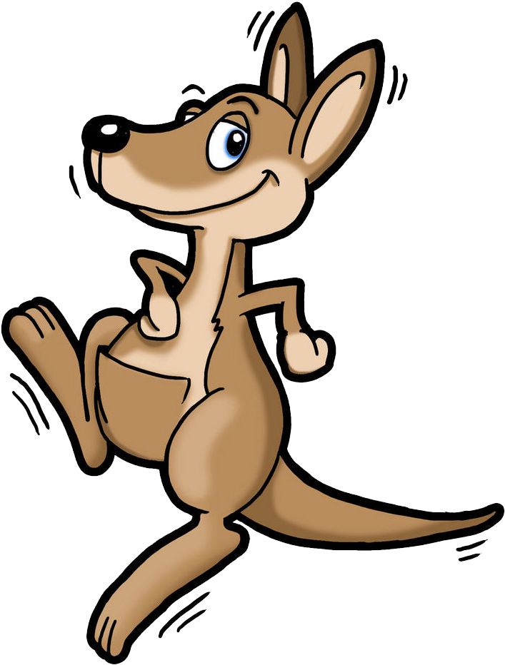 Animated Kangaroo Character PNG Image