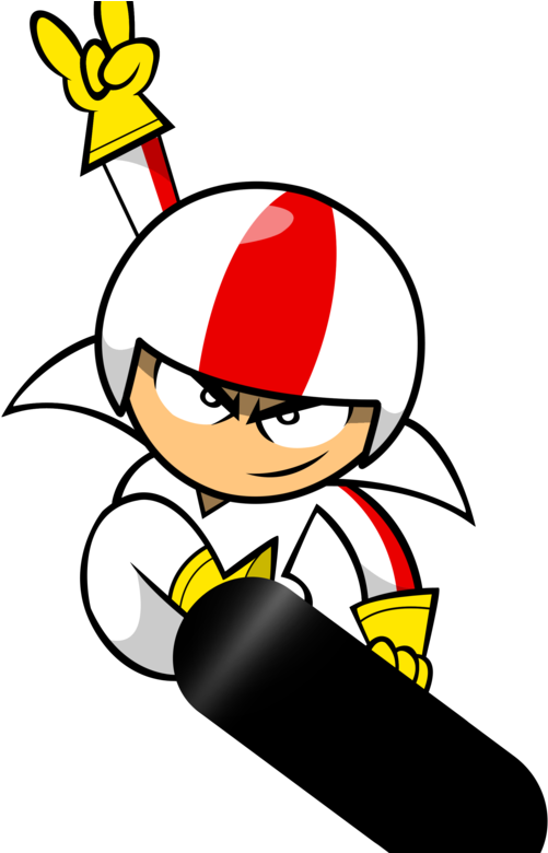 Animated Kick Character With Bomb.png PNG Image