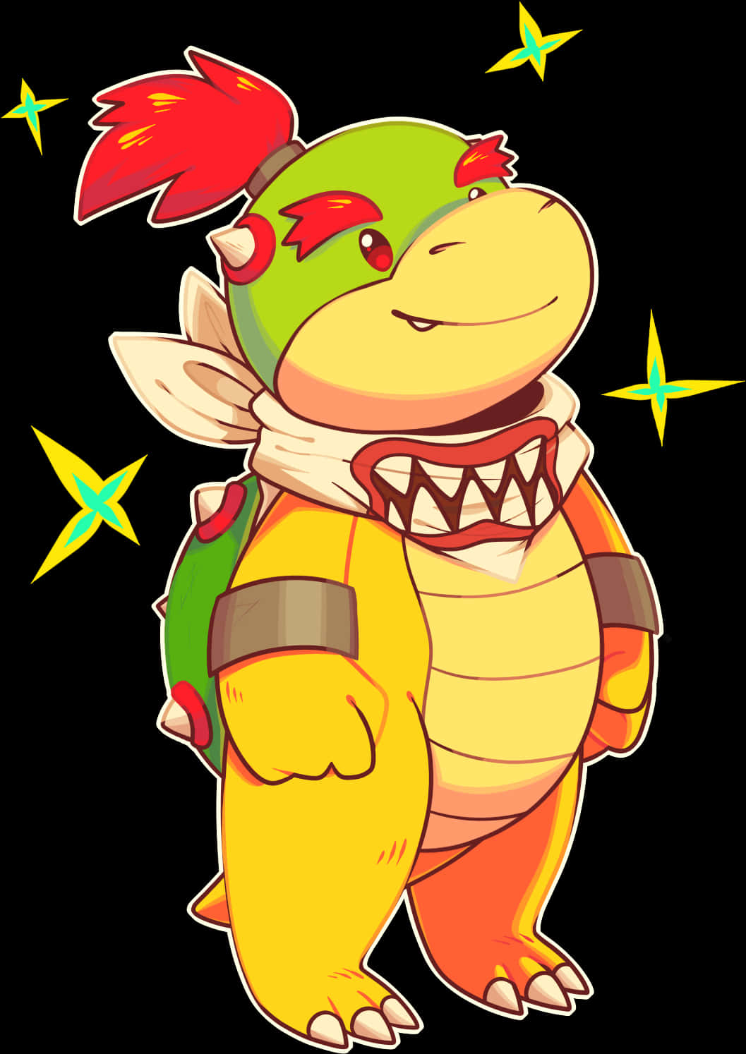 Animated Koopa Troopa Cartoon PNG Image