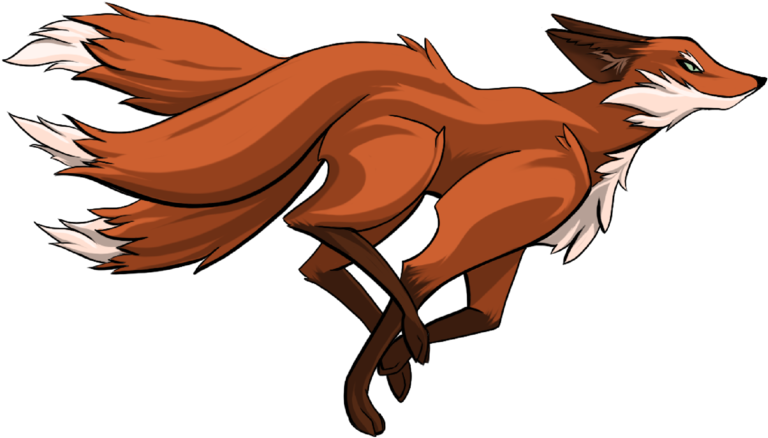 Animated Leaping Fox PNG Image