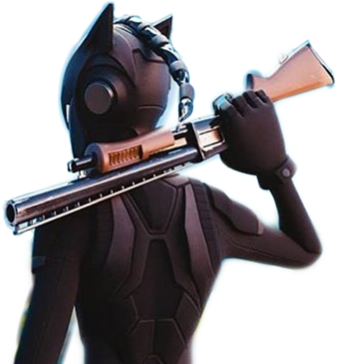 Animated Lynx Character With Rifle PNG Image