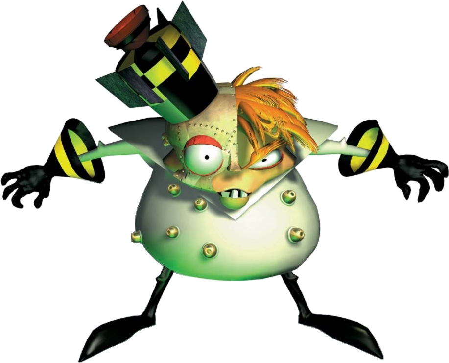 Animated Mad Scientist Character PNG Image