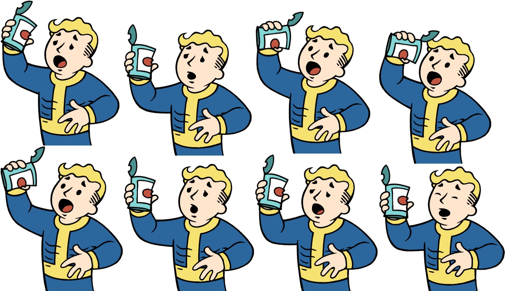 Animated Man Spilling Coffee PNG Image