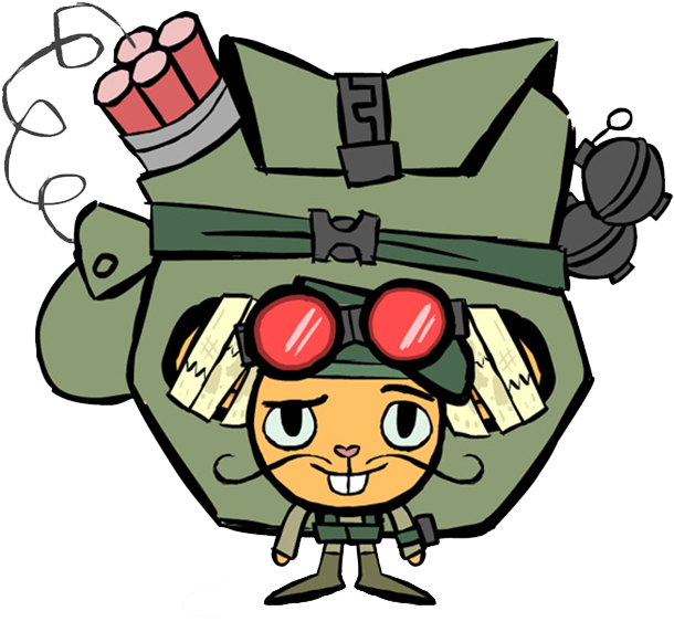 Animated Military Character Happiness.png PNG Image