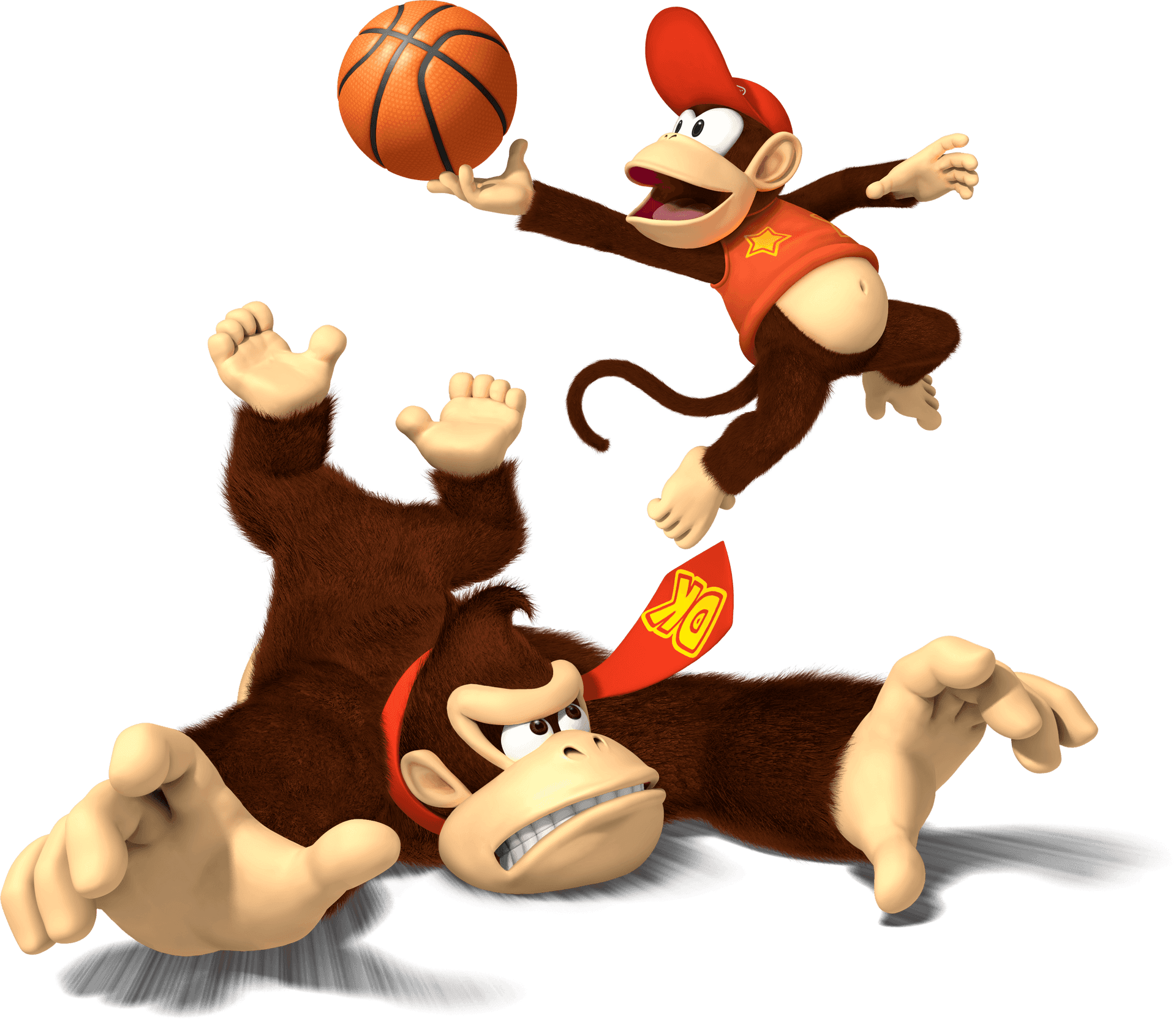 Animated Monkeys Playing Basketball PNG Image