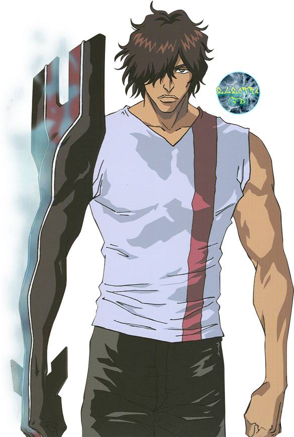 Animated Muscular Character With Arm Power PNG Image