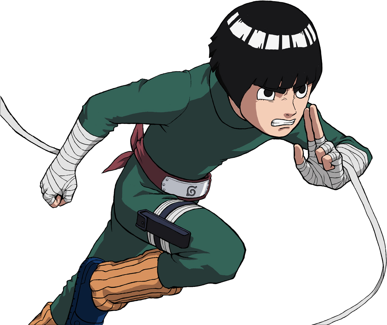 Animated Ninja Action Pose PNG Image