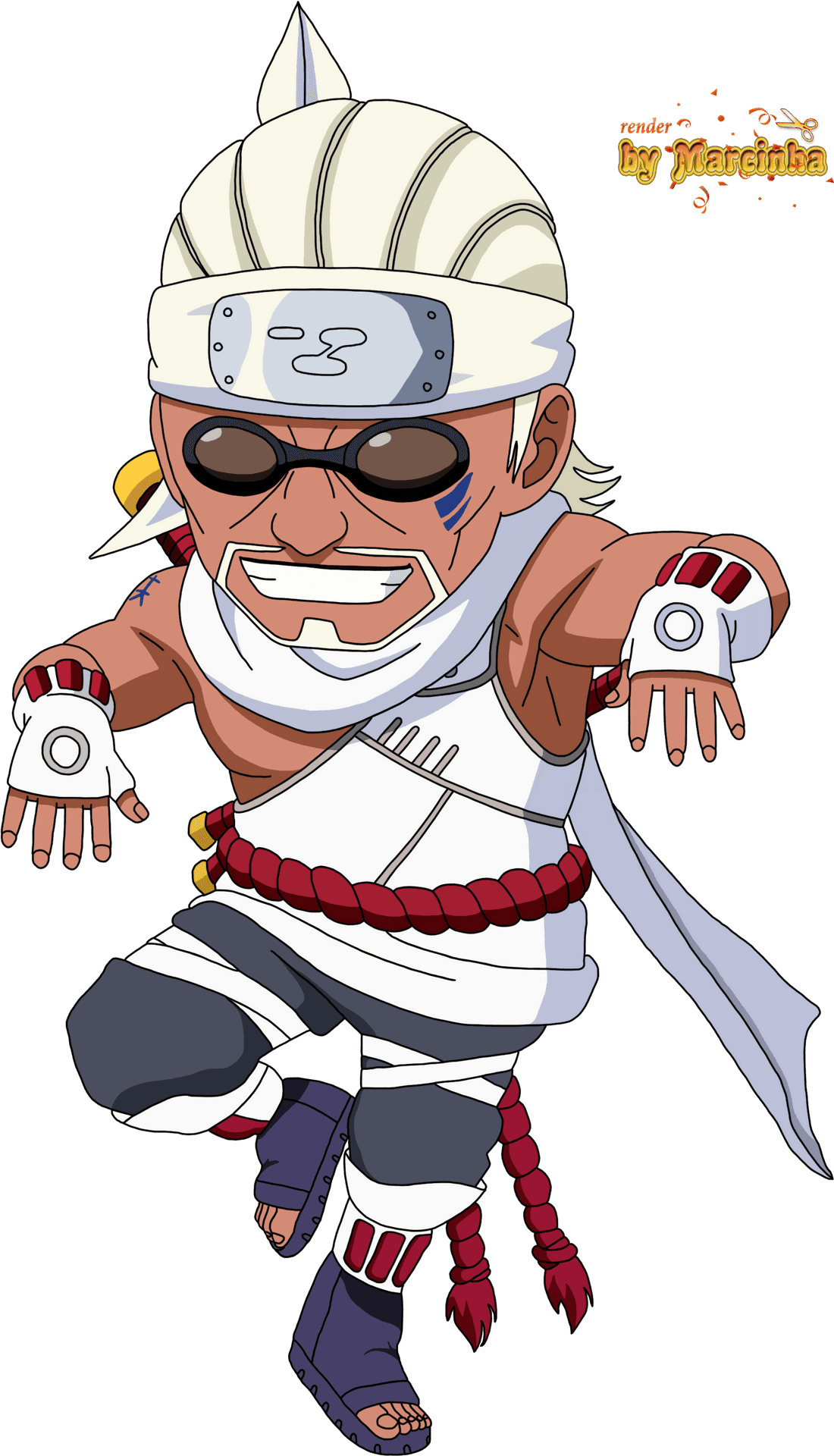 Animated Ninja Character Pose PNG Image