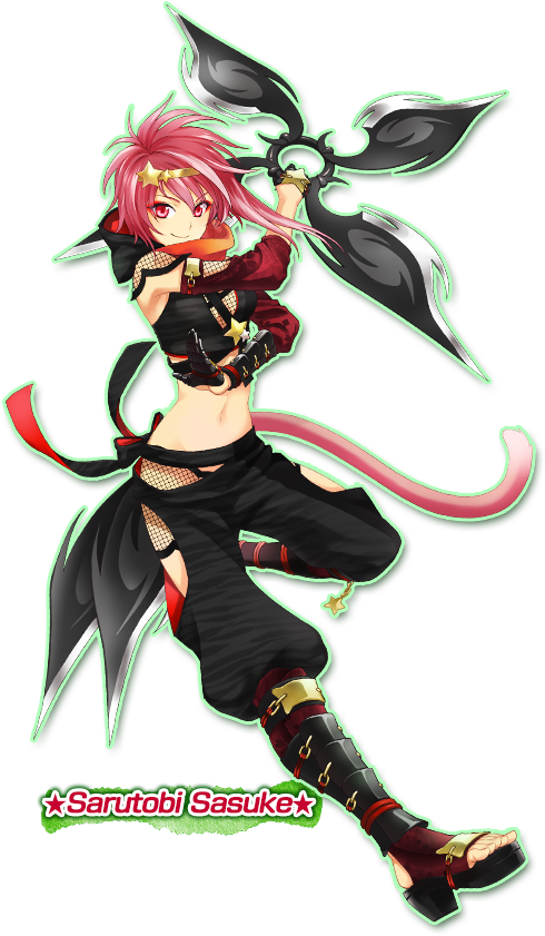 Animated Ninjawith Scythe PNG Image