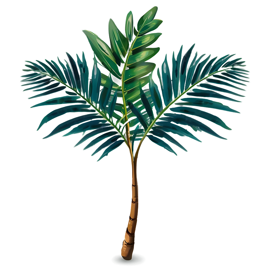 Animated Palm Leaves Png 05252024 PNG Image