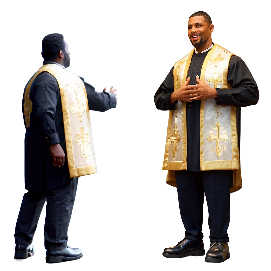 Animated Pastor Character Png Tvj PNG Image