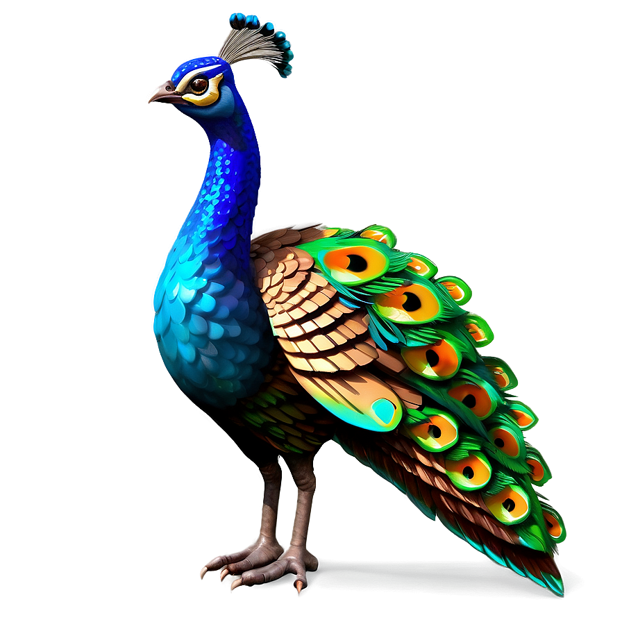 Animated Peacock Character Png 99 PNG Image