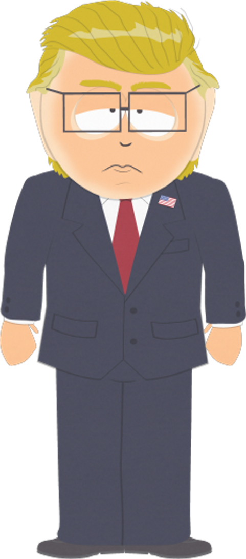 Animated Political Character Cartoon PNG Image