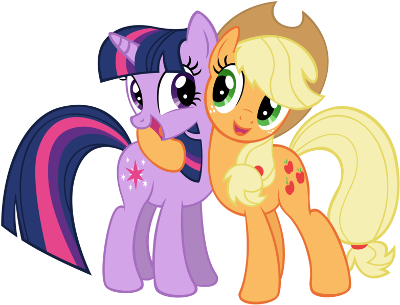 Animated Pony Friends Together PNG Image