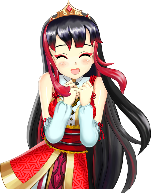 Animated Princess Joyful Expression.png PNG Image