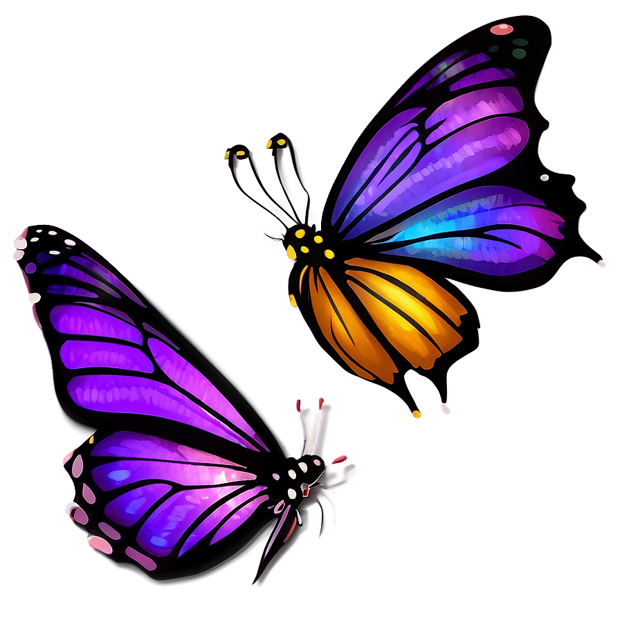 Animated Purple Butterfly Png 05232024 PNG Image