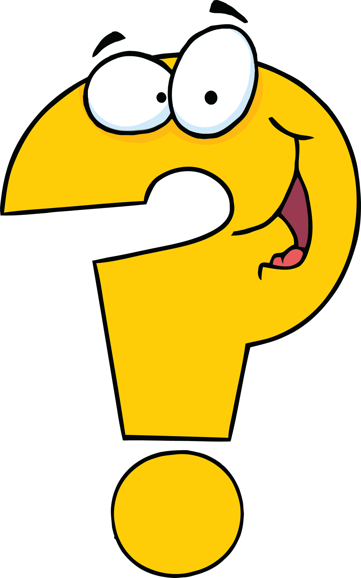 Animated Question Mark Character PNG Image