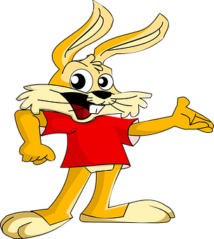 Animated Rabbit Character PNG Image