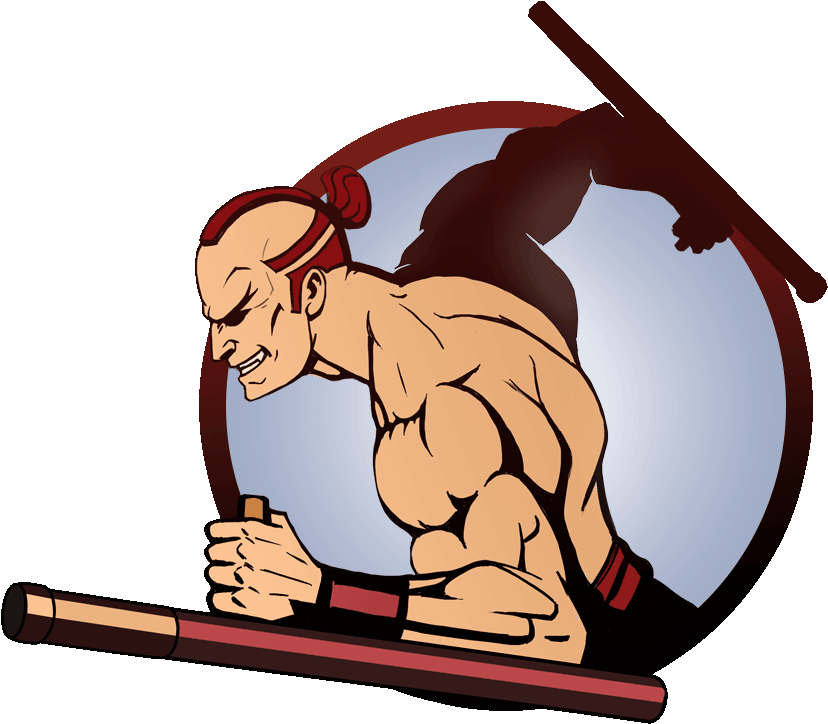 Animated Redhead Muscular Character PNG Image