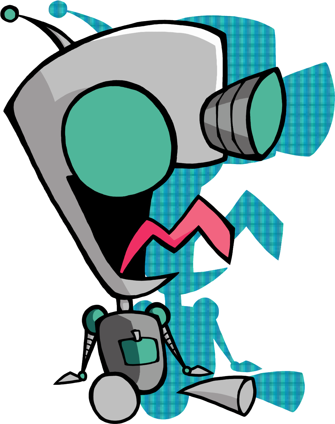 Animated Robot Character Gir PNG Image