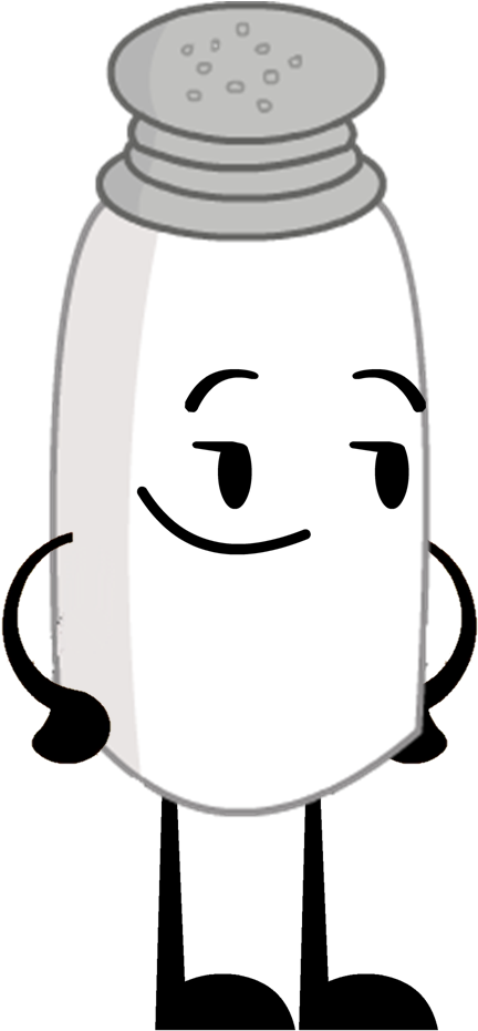 Animated Salt Shaker Character PNG Image