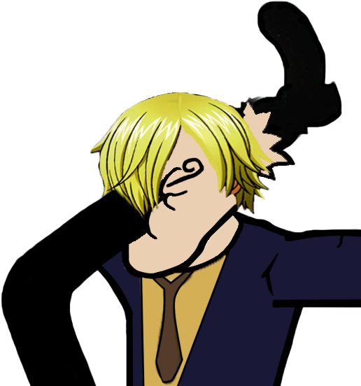 Animated Sanji Flamboyant Pose PNG Image