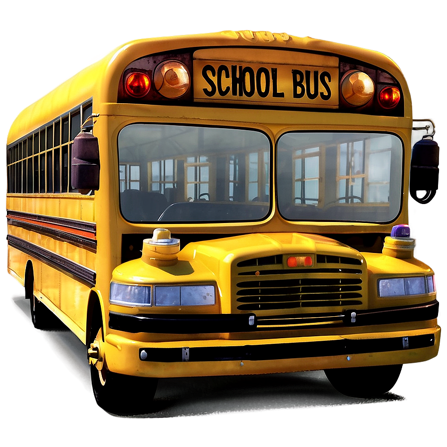 Animated School Bus Characters Png 05242024 PNG Image