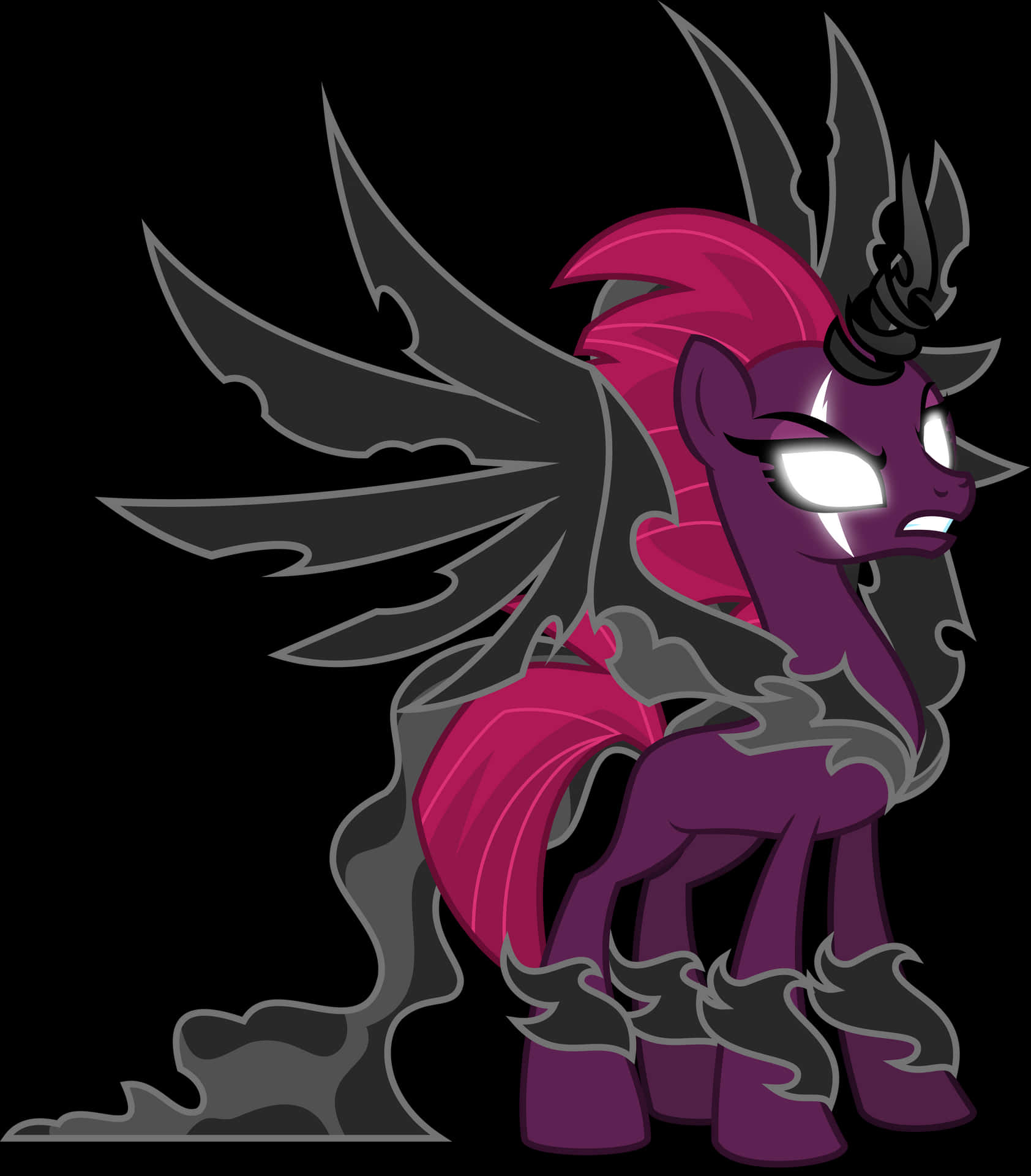 Animated Shadow Pony Illustration PNG Image