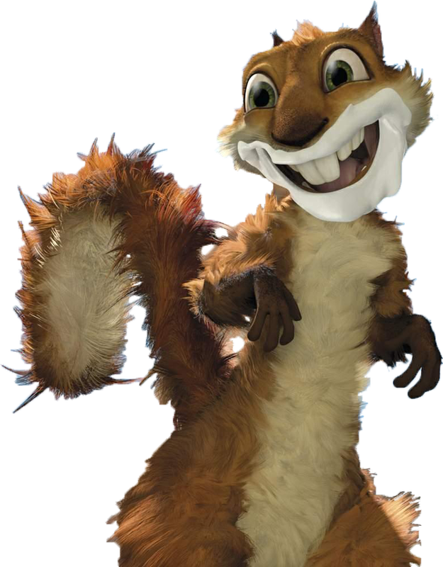 Animated Smiling Squirrel Character PNG Image