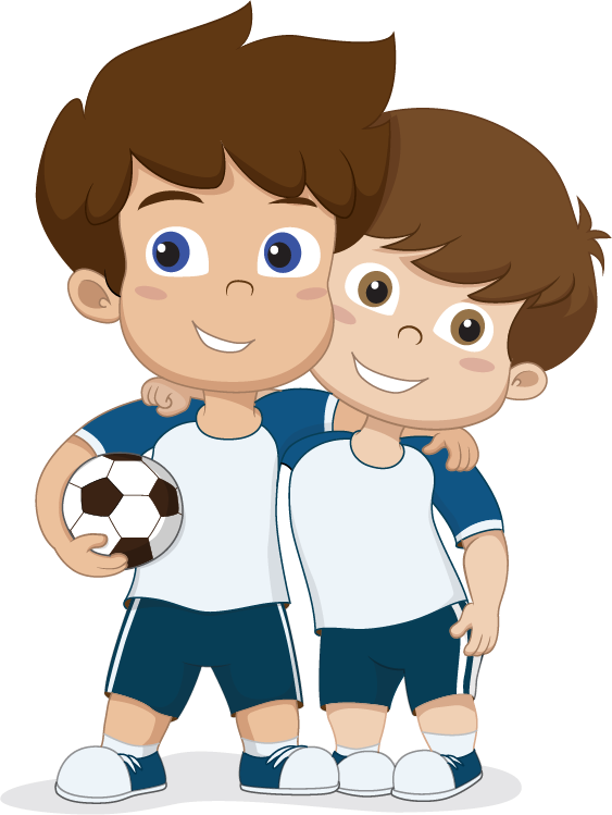 Animated Soccer Buddies PNG Image