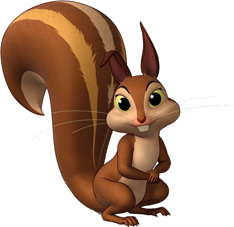 Animated Squirrel Character Sofiathe First PNG Image