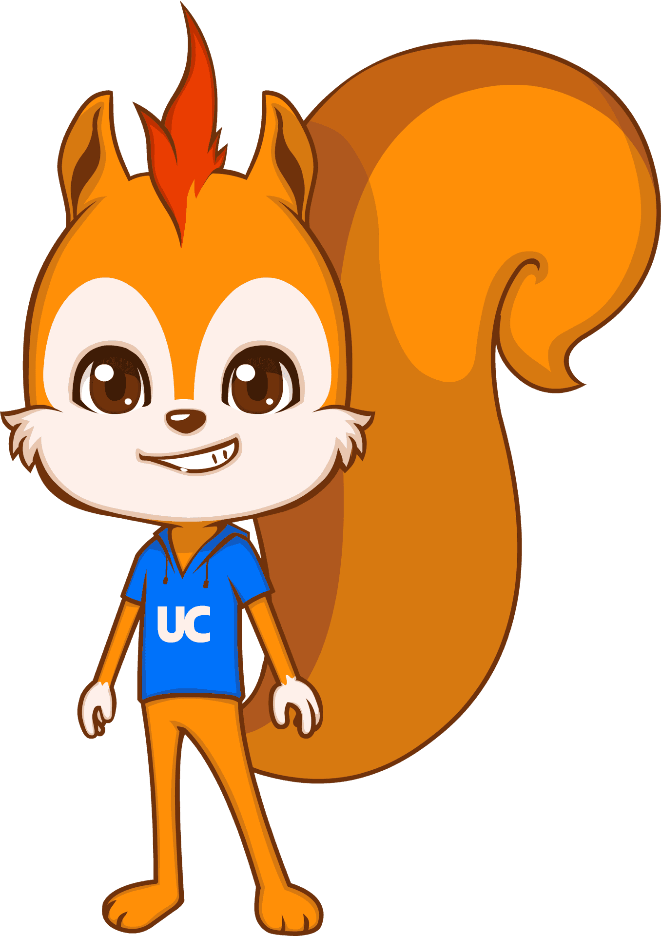 Animated Squirrel Character U C Shirt PNG Image