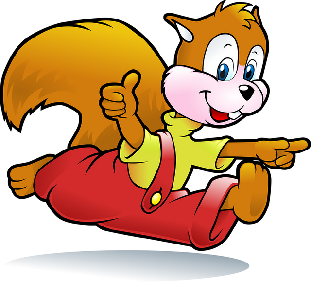 Animated Squirrel Thumbs Up PNG Image