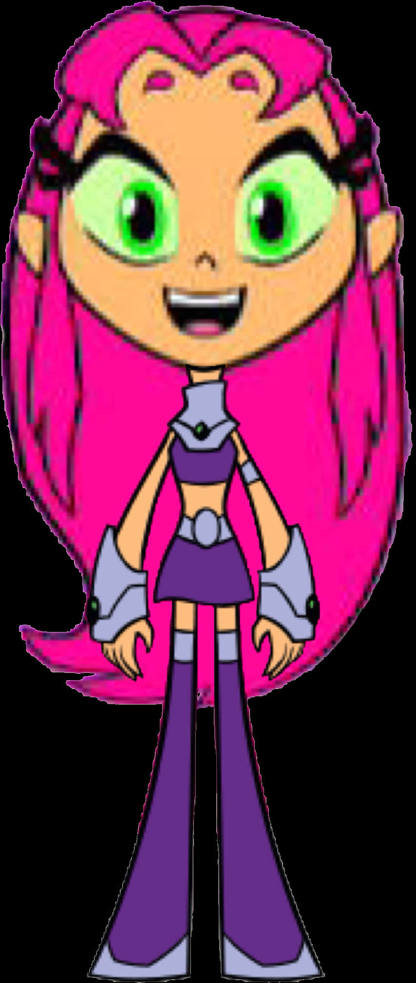 Animated Starfire Character PNG Image