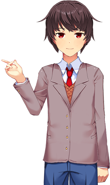 Animated Student Pointing Gesture PNG Image