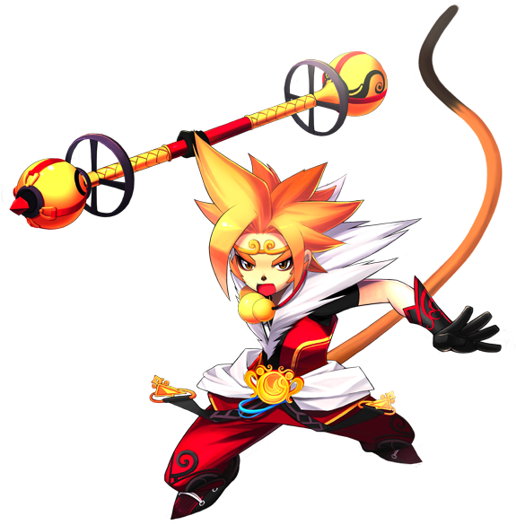 Animated_ Sun_ Warrior_ Character PNG Image