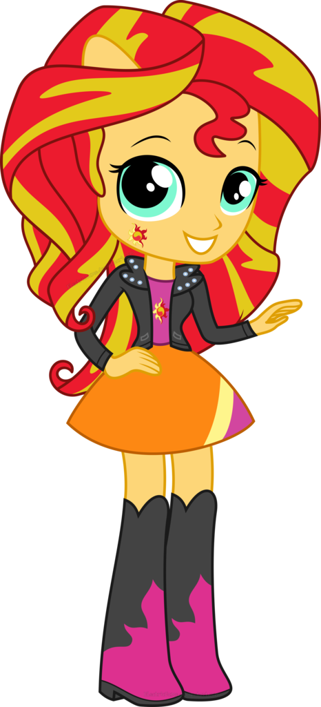 Animated Sunset Shimmer Equestria Girls Character PNG Image