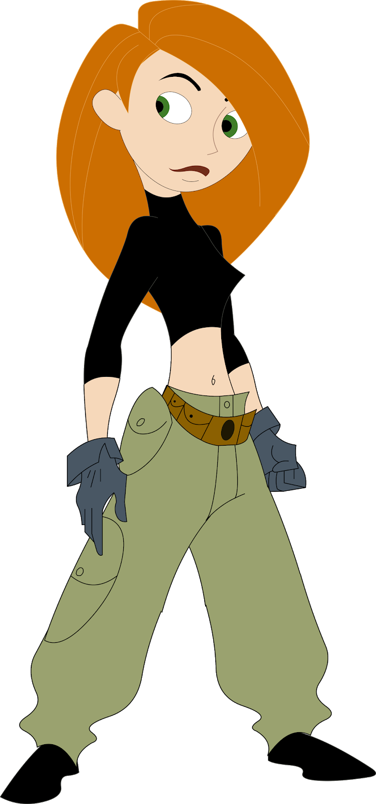 Animated_ Teen_ Heroine_ Stance PNG Image