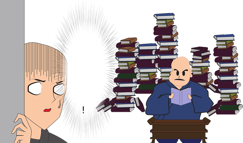 Animated Telepathic Study Session PNG Image