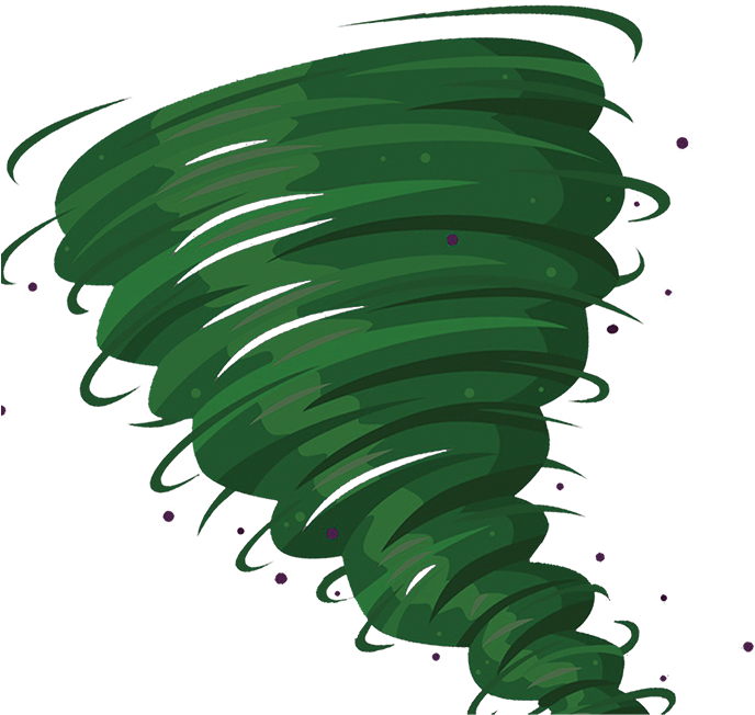 Animated Tornado Artwork PNG Image