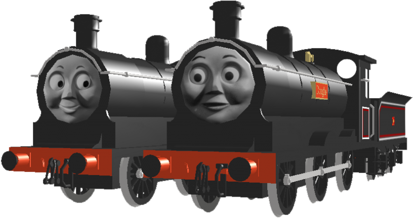 Animated Train Characters Thomas Friends PNG Image