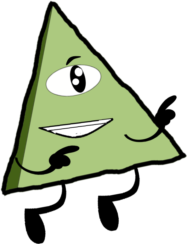 Animated Triangle Character PNG Image